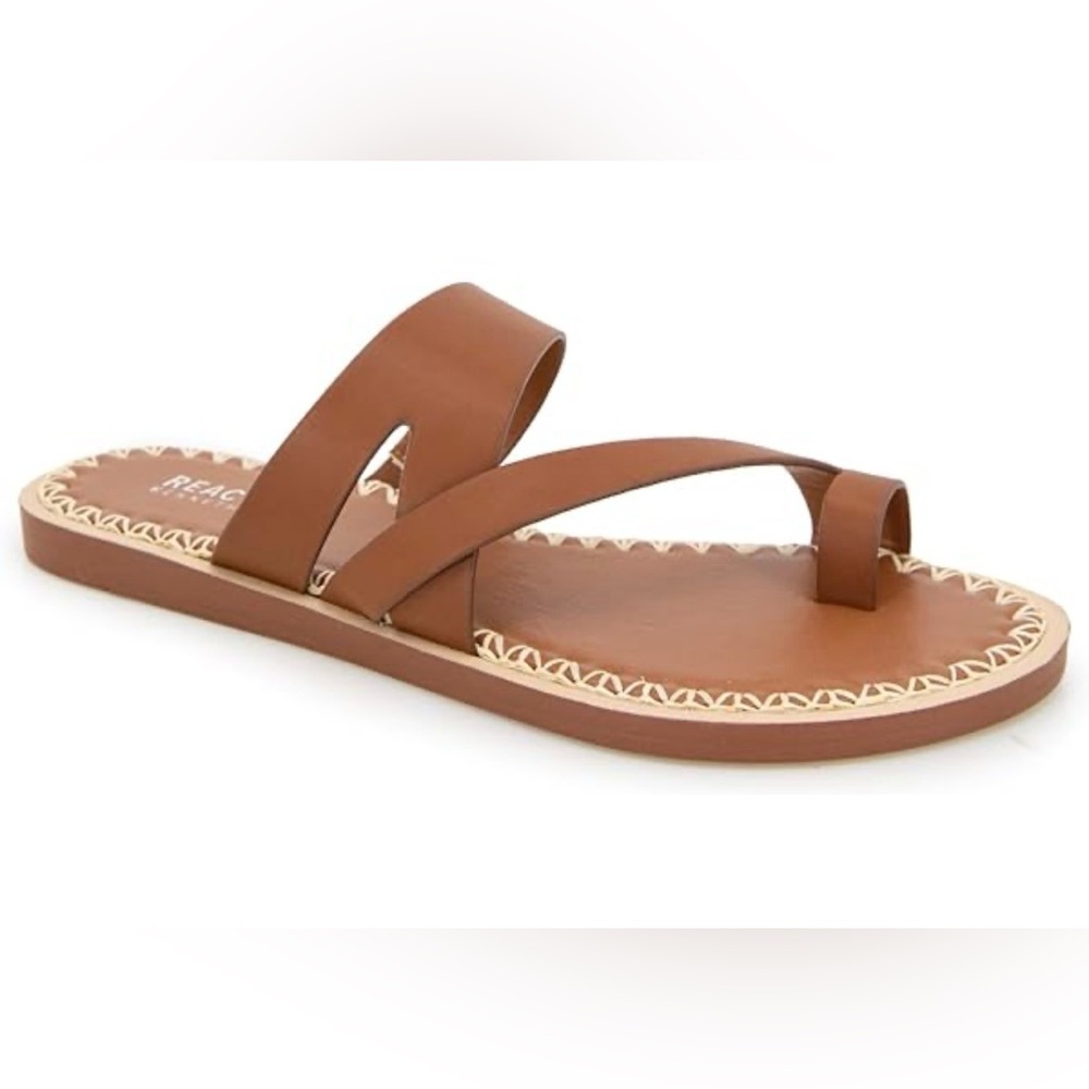 Kenneth Cole Reaction Sandals Womens Size 9.5 Toe Loop Flat Casual Shoes Shelia
